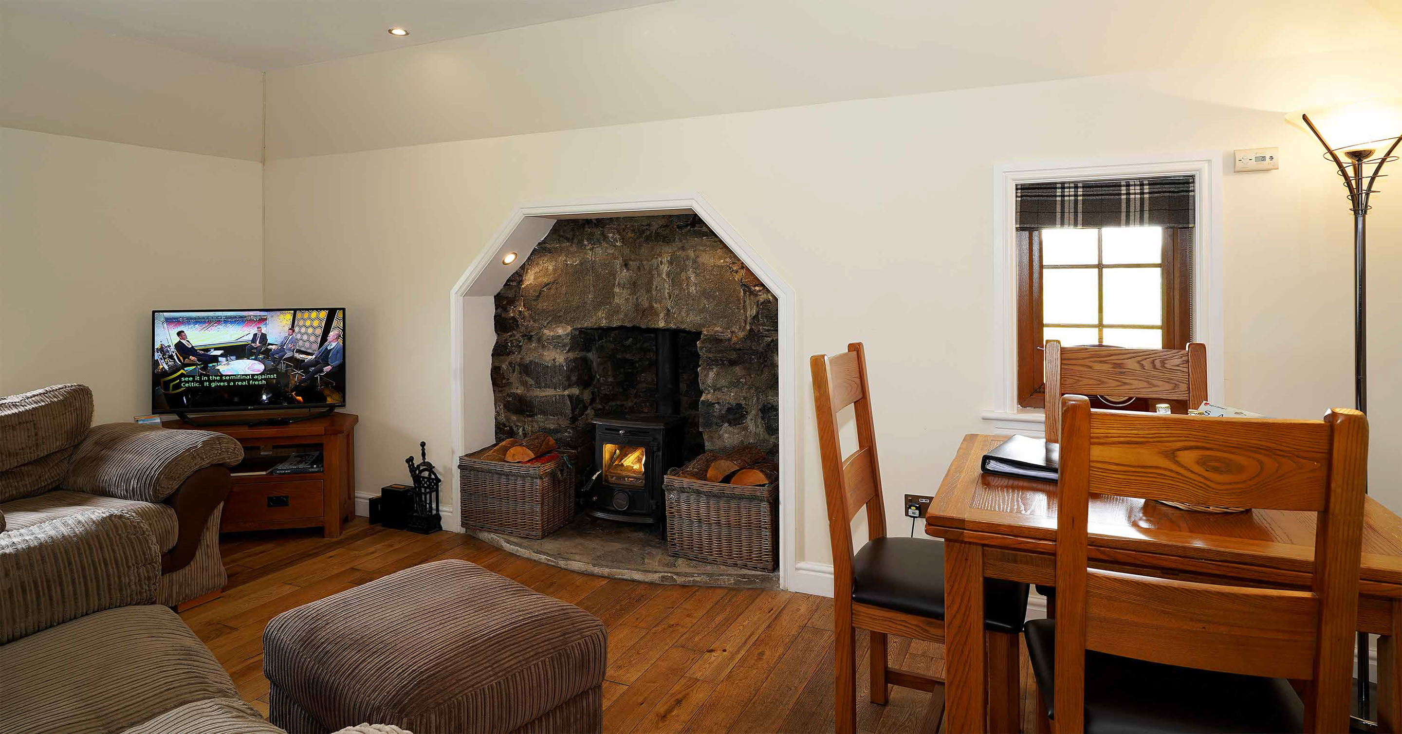 Enjoy comfortable traditional Cottage Self Catering Accommodation in Benbecula with a Woodburning Stove
